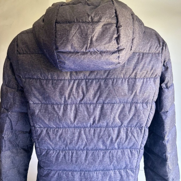 Eddie Bauer Grey Blue Polyester Nylon Down Puffer Long Jacket size M - Picture 13 of 13